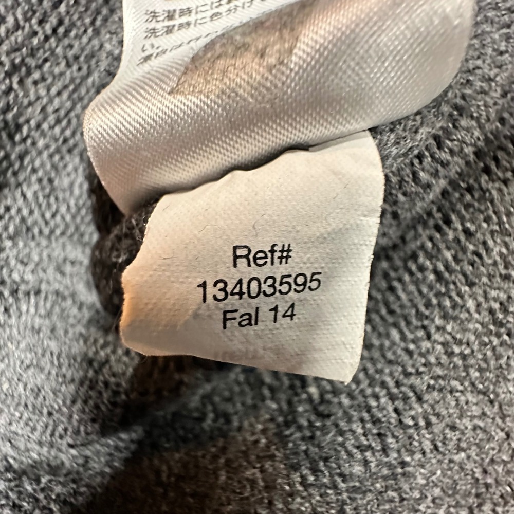 Eddie Bauer Mens Quarter Zip Sweater Black Gray Colorblock Cotton Large 13403595 - Picture 7 of 10